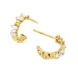 Suzanne Kalan 18ct Yellow Gold 0.28ct 12mm Hoop Earrings