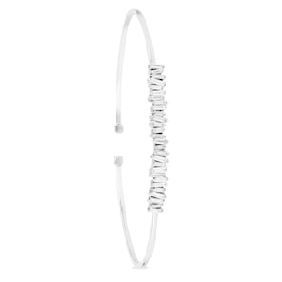 Suzanne Kalan 18ct White Gold 0.40ct Diamond Cuff