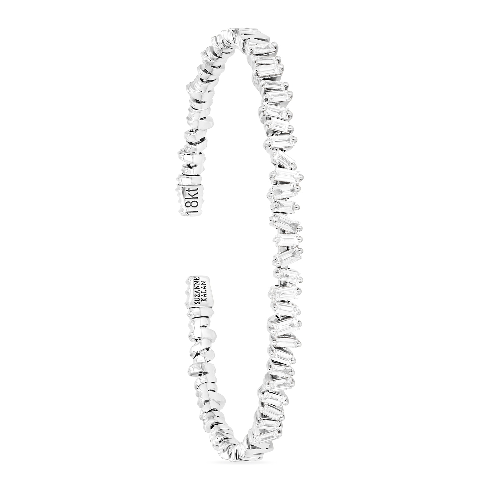 Suzanne Kalan 18ct White Gold Classic Fireworks 1.20cttw Diamond Bangle Suzanne Kalan 18ct White Gold Classic Fireworks 1.20cttw Diamond Bangle