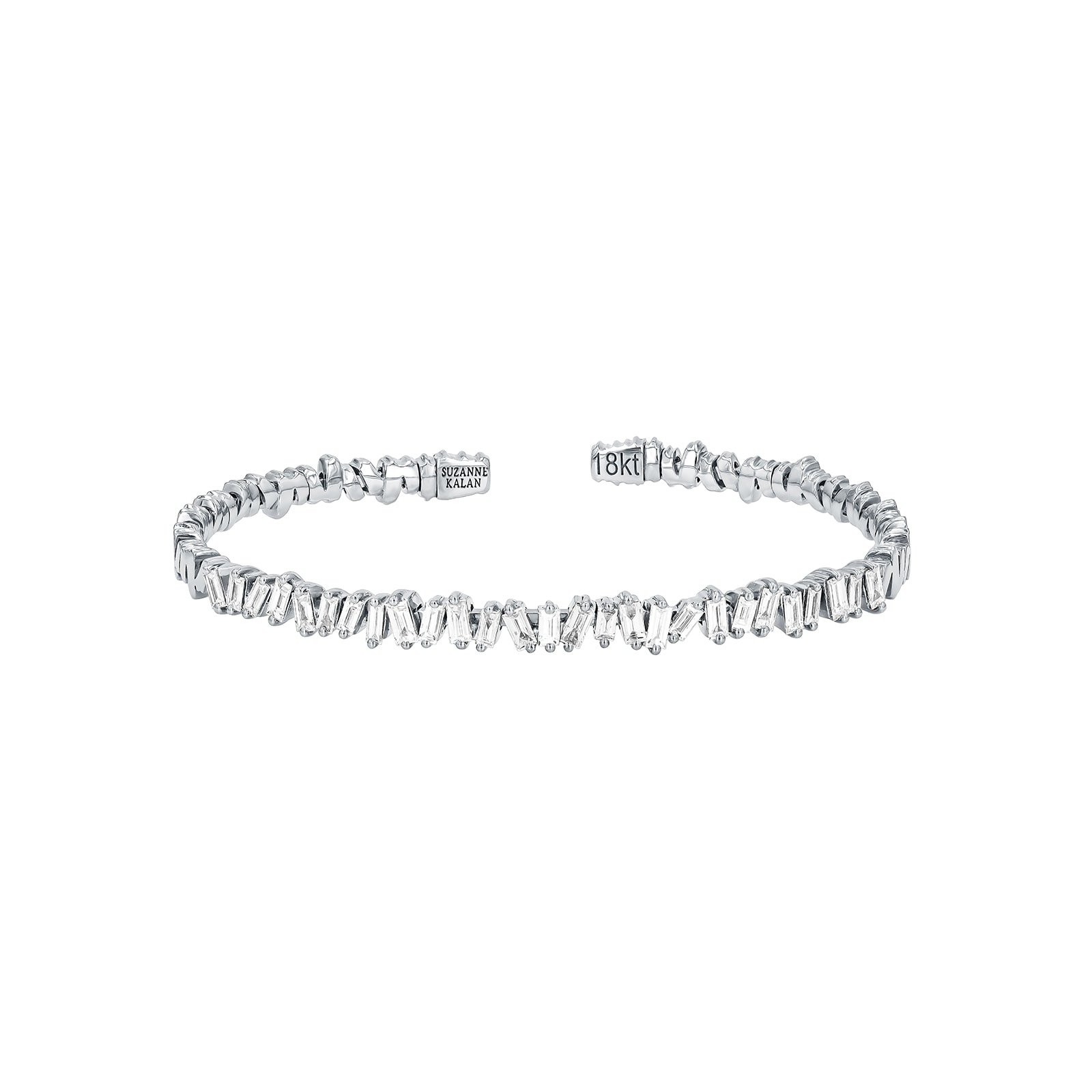 Suzanne Kalan 18ct White Gold Classic Fireworks 1.20cttw Diamond Bangle Suzanne Kalan 18ct White Gold Classic Fireworks 1.20cttw Diamond Bangle