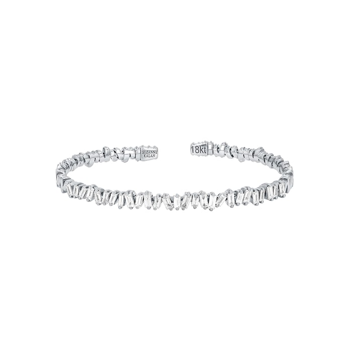 Suzanne Kalan 18ct White Gold Classic Fireworks 1.20cttw Diamond Bangle