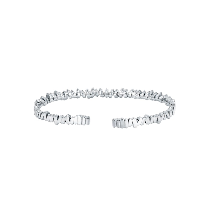 Suzanne Kalan 18ct White Gold Classic Fireworks 1.20cttw Diamond Bangle