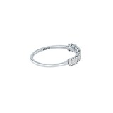 Suzanne Kalan 18ct White Gold Fireworks Collection 0.33cttw Diamond Classic Stacker Ring