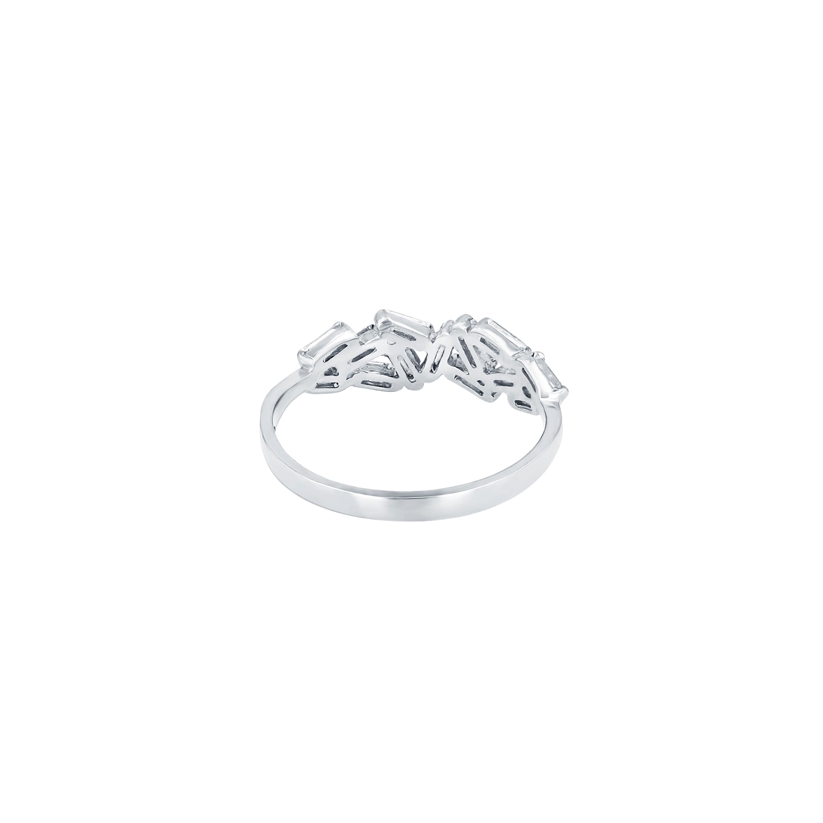 Suzanne Kalan 18ct White Gold Chevron Fireworks 0.38cttw Diamond Ring Suzanne Kalan 18ct White Gold Chevron Fireworks 0.38cttw Diamond Ring