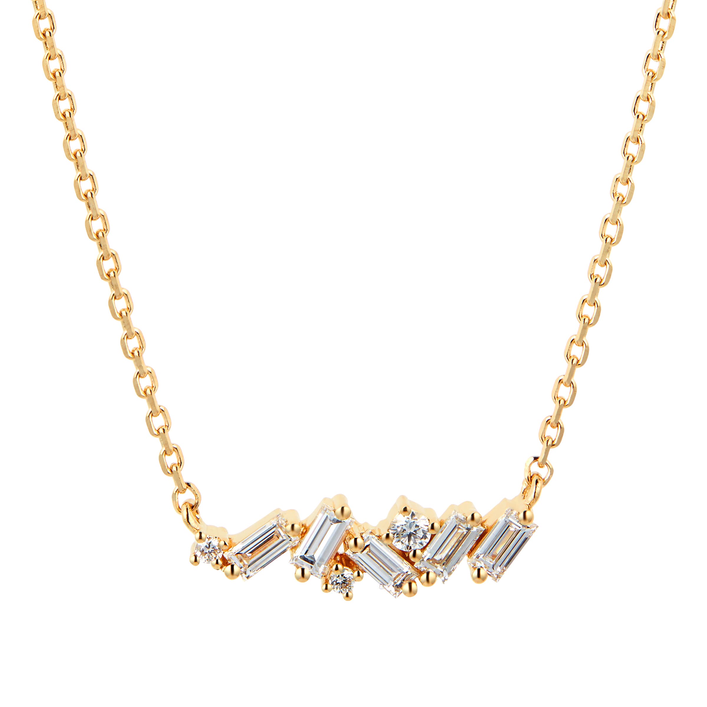 Small Sparkler 18ct Yellow Gold 0.31cttw Diamond Necklace