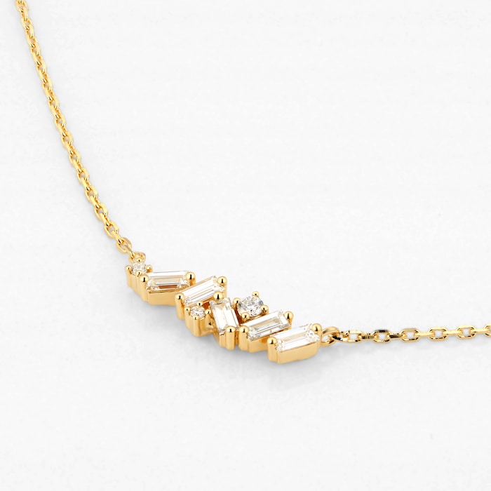 Suzanne Kalan Small Sparkler 18ct Yellow Gold 0.31cttw Diamond Necklace