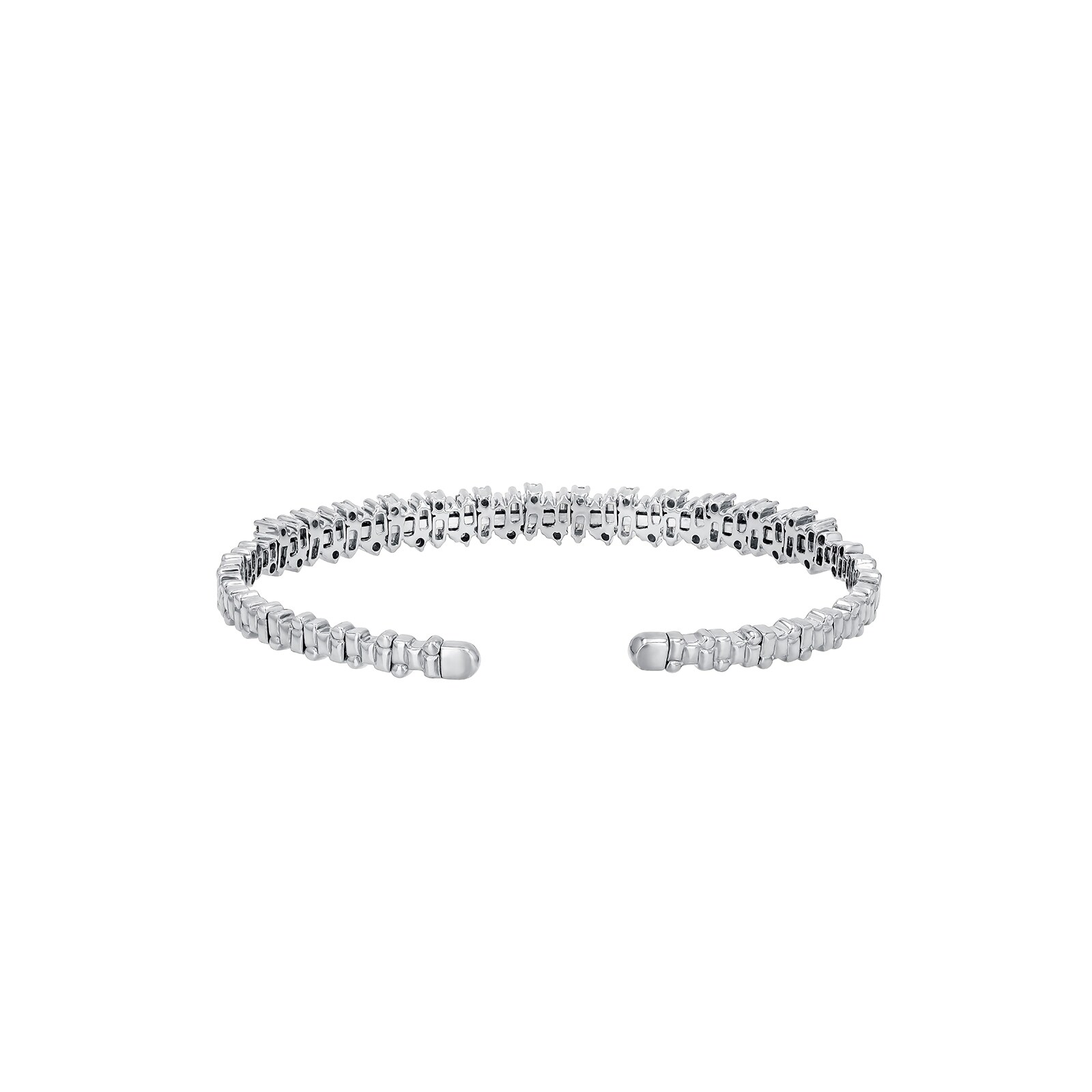 Suzanne Kalan Shimmer 18ct White Gold 1.73cttw Diamond Bangle