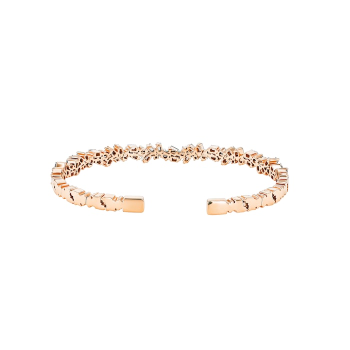 Suzanne Kalan Fireworks 18ct Rose Gold Sparkler 1.53cttw Diamond Bangle