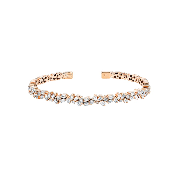 Suzanne Kalan Fireworks 18ct Rose Gold Sparkler 1.53cttw Diamond Bangle