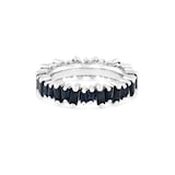 Suzanne Kalan 18ct White Gold Dark Blue Sapphire Eternity Ring