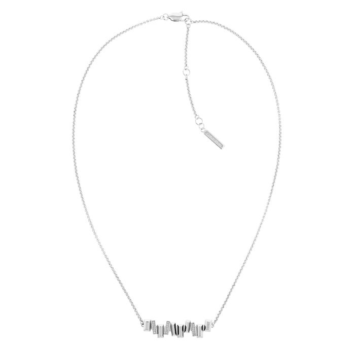 Calvin Klein Ladies Stainless Steel Luster Crystal Necklace