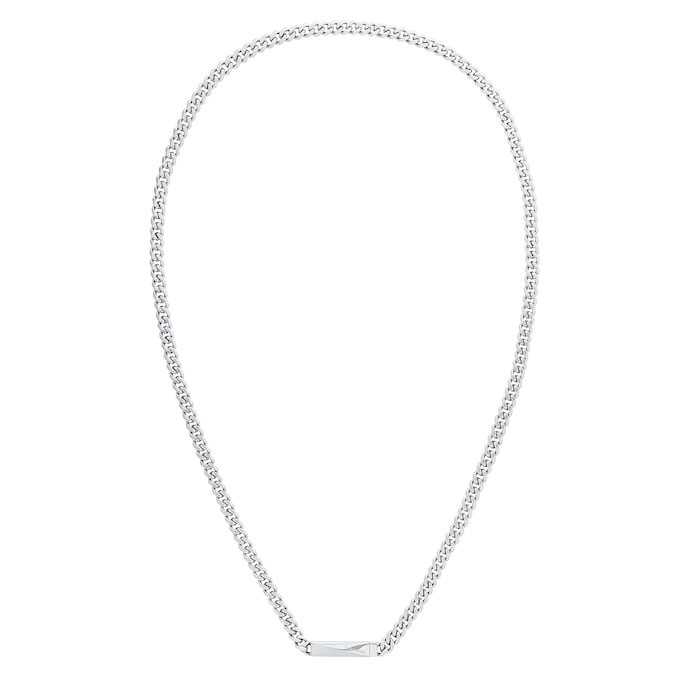 Calvin Klein Mens Stainless Steel Twist Clasp Necklace | Goldsmiths