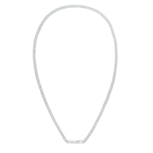 Calvin Klein Mens Stainless Steel Twist Clasp Necklace
