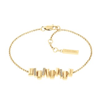 Calvin Klein Ladies Yellow Gold Coloured Luster Crystal Bracelet