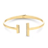 Calvin Klein Ladies Yellow Gold Coloured Linear Crystal Bangle