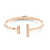 Calvin Klein Ladies Rose Gold Coloured Linear Crystal Bangle