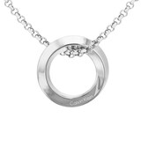Calvin Klein Ladies Stainless Steel Twisted Ring Necklace