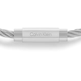 Calvin Klein Mens Stainless Steel Twisted Wire Bracelet