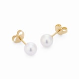 Mikimoto Classic Collection 6x6.5mm Grade A Akoya Pearl Stud Earrings