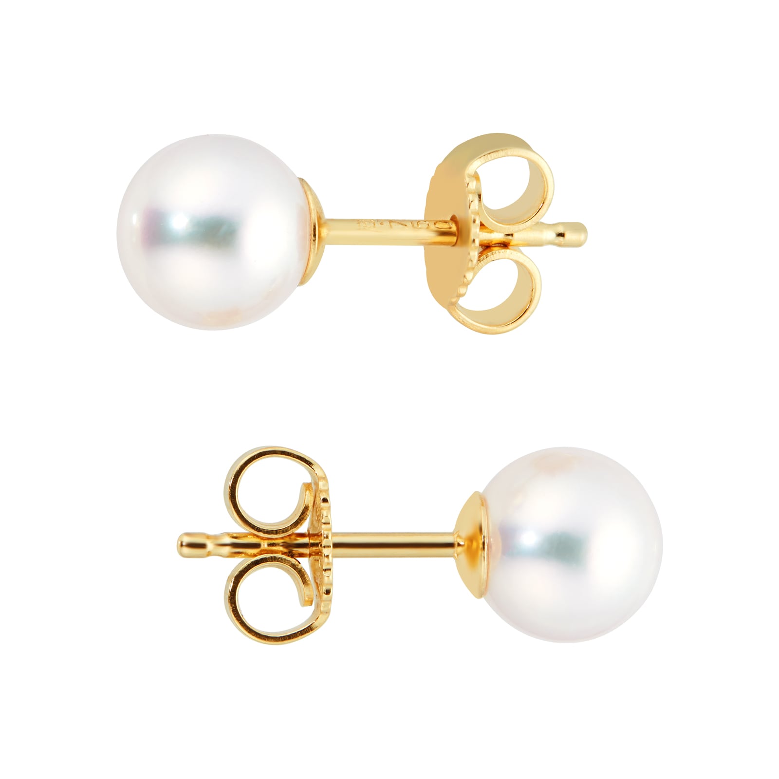 Mikimoto Classic Collection 6x6.5mm Grade AAA Akoya Pearl Stud Earrings ...