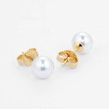 Mikimoto Classic Collection 6x6.5mm Grade AAA Akoya Pearl Stud Earrings