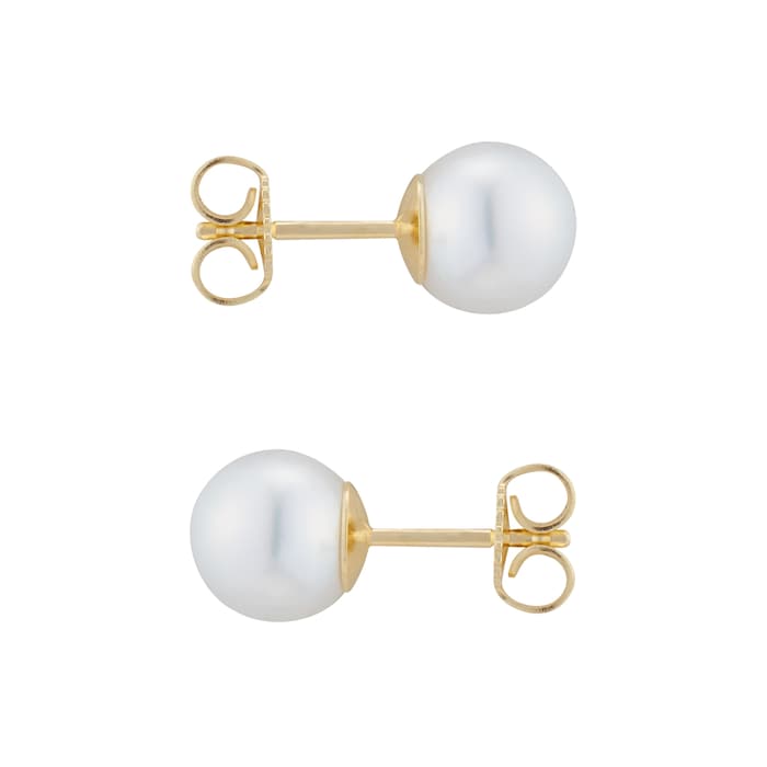 Mikimoto Classic Collection 7.5x8mm Grade A Akoya Pearl Stud Earrings
