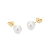 Mikimoto Classic Collection 7.5x8mm Grade A Akoya Pearl Stud Earrings