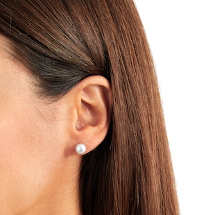 Mikimoto Classic Collection 7.5x8mm Grade A+ Akoya Pearl Stud Earrings