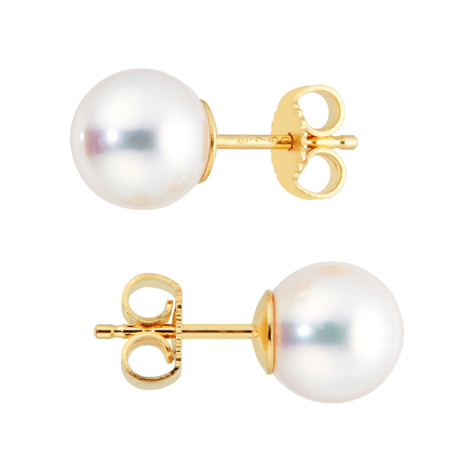 Mikimoto Classic Collection 8x8.5mm Grade AA Akoya Pearl Stud Earrings