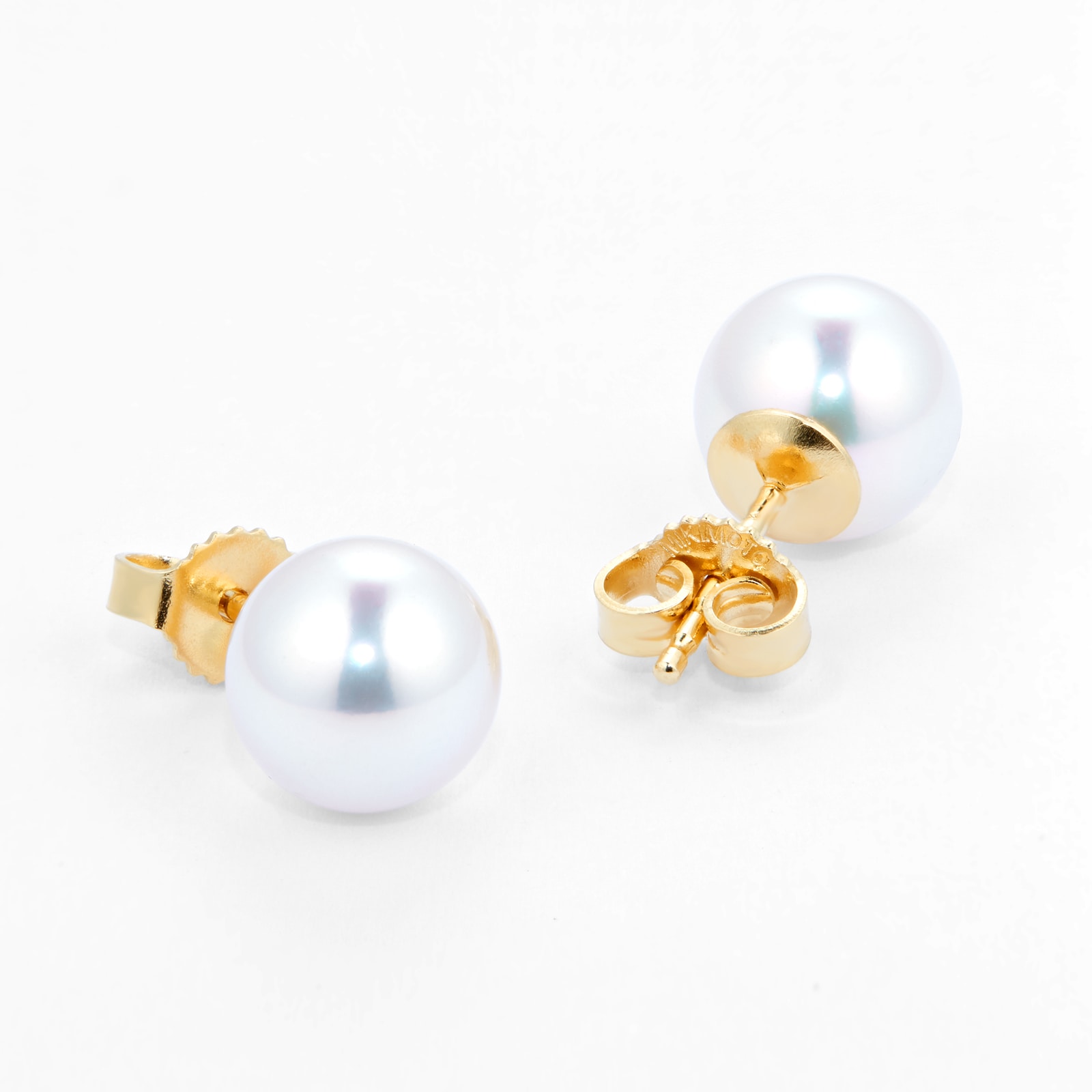 Mikimoto Classic Collection 8x8.5mm Grade AA Akoya Pearl Stud Earrings