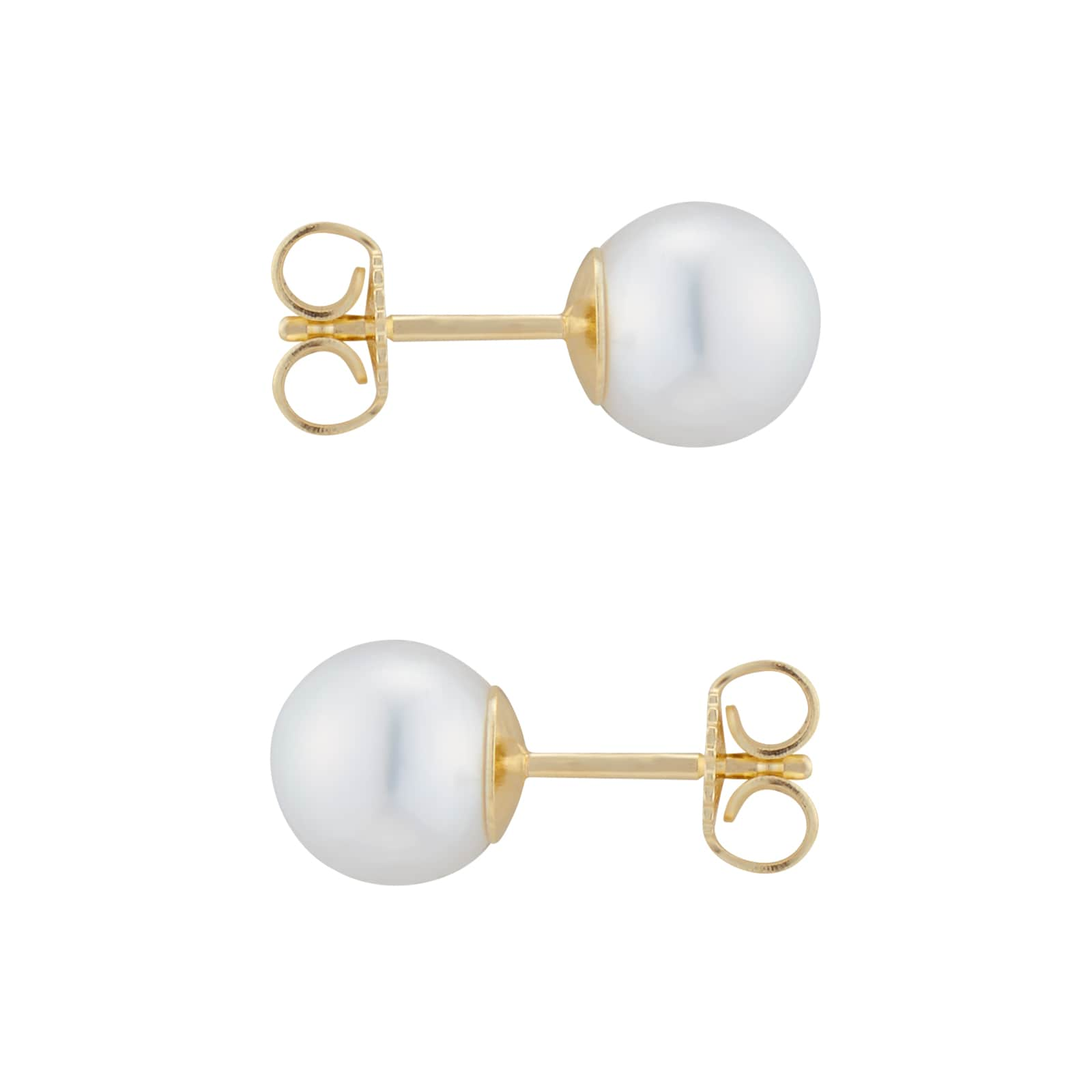 Mikimoto Classic Collection 8x8.5mm Grade AAA Akoya Pearl Stud Earrings ...