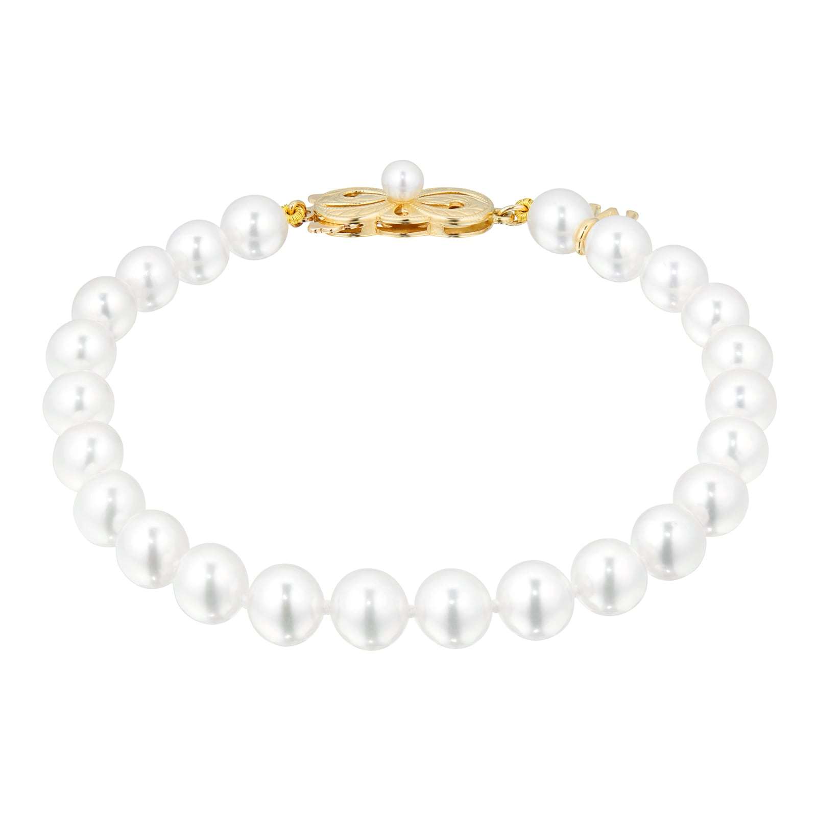 White mikimota discount pearl bracelet