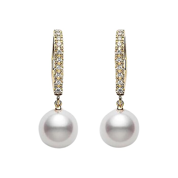 Mikimoto Classic Elegance  Collection lever back earrings