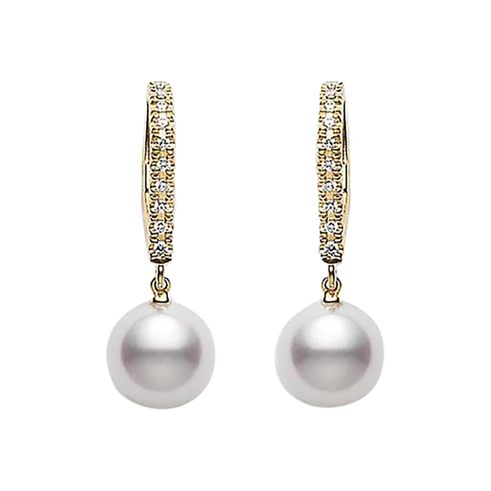 Mikimoto Classic Elegance  Collection lever back earrings