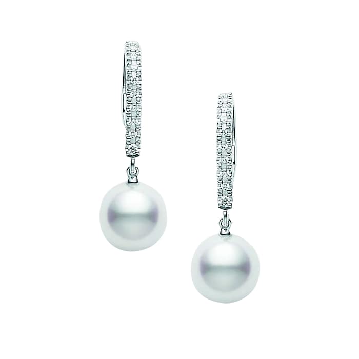 Mikimoto Classic Elegance Collection Lever Back Earrings