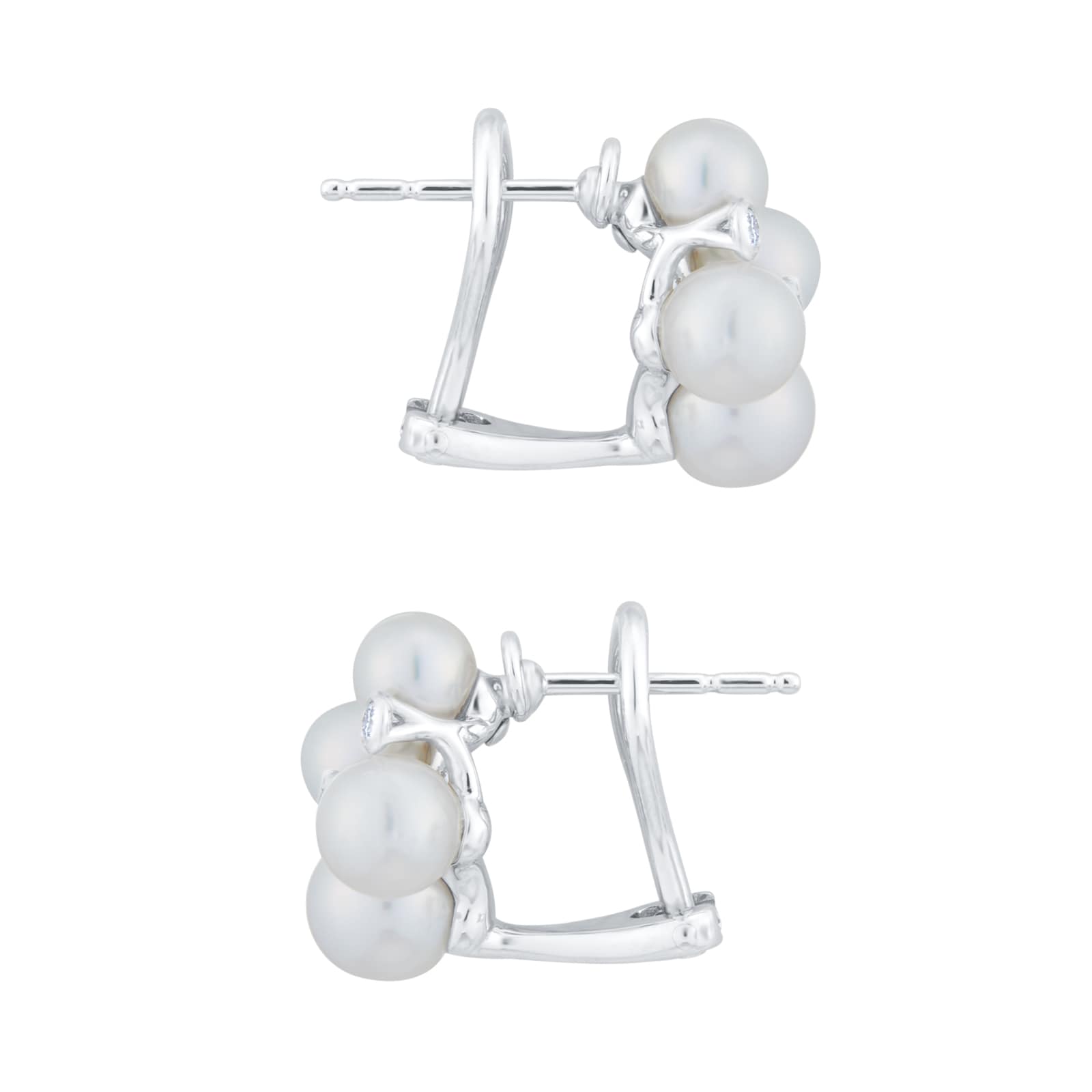 Mikimoto Bubble Collection Pearl & 0.08cttw Diamond Earrings Mikimoto Bubble Collection Pearl & 0.08cttw Diamond Earrings