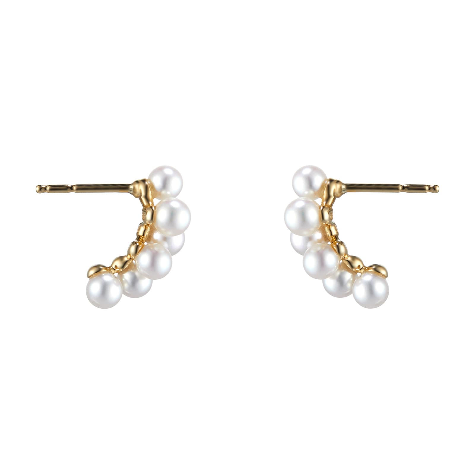 Mikimoto 18ct White Gold Akoya Pearl and Diamond Drop Earrings  Winsor  Bishop