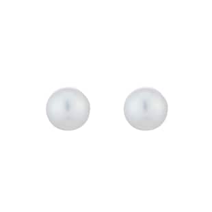 Mikimoto 18ct White Gold 5mm White Grade A Pearl Stud Earrings