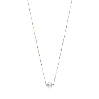 Mikimoto 18k Yellow Gold Akoya Single Cultured Pearl 18" Necklace Mikimoto 18k Yellow Gold Akoya Single Cultured Pearl 18" Necklace
