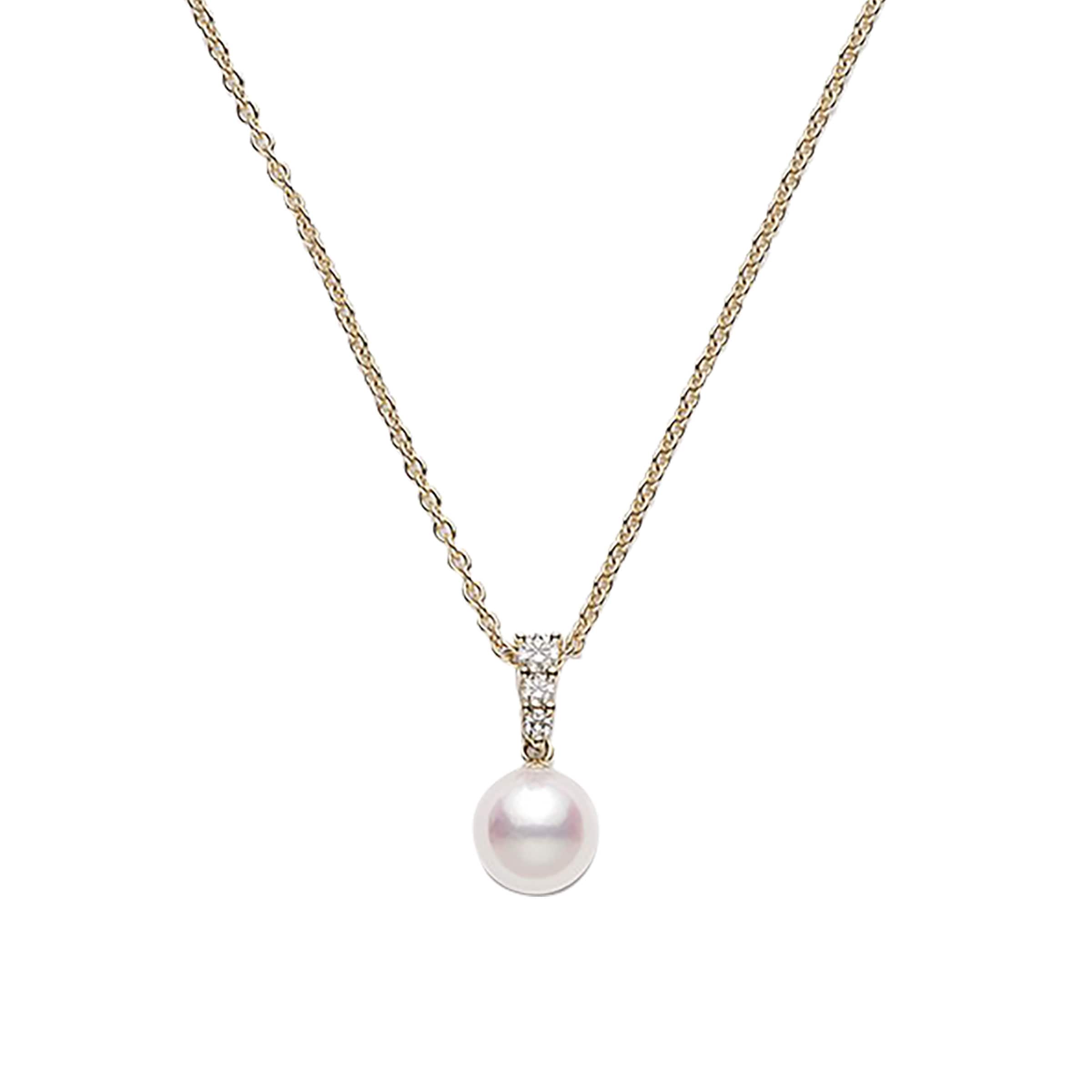 Mikimoto pearl platinum necklace - Jewelry