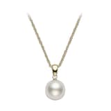 Mikimoto 18k Yellow Gold Akoya Cultured Pearl 18" Necklace