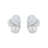 Mikimoto Les Petales Place Vendome Grade A+ Akoya Pearl Earrings