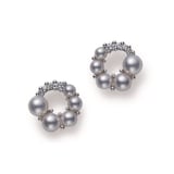 Mikimoto Wonderland Collection Akoya Pearl & 0.13cttw Diamond Earrings
