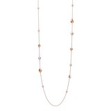 Mikimoto 18k Rose Gold Mixed Akoya and White South Sea Long Station Necklace