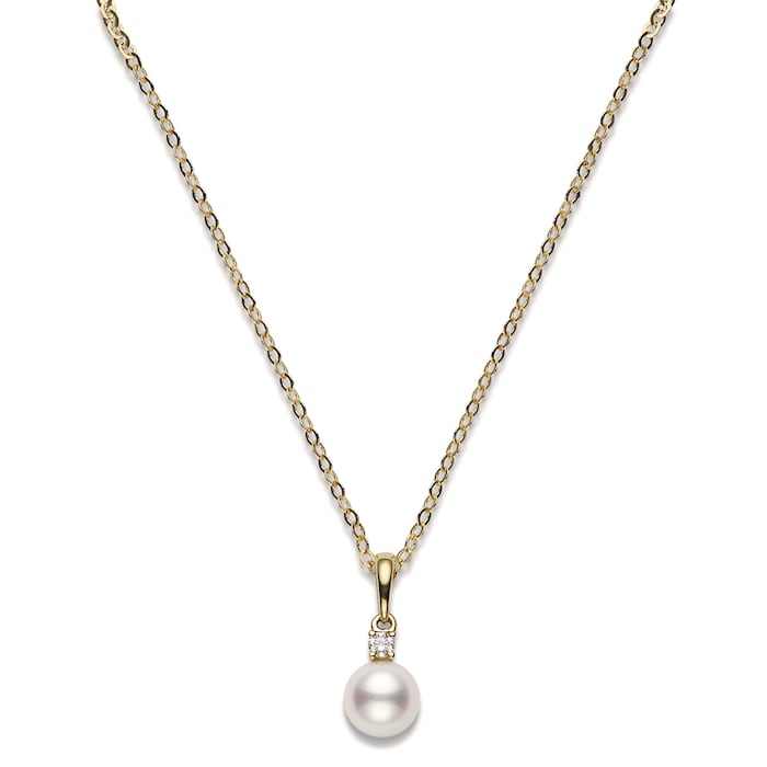 Mikimoto Core Classics Collection Akoya Pearl & Diamond Pendant