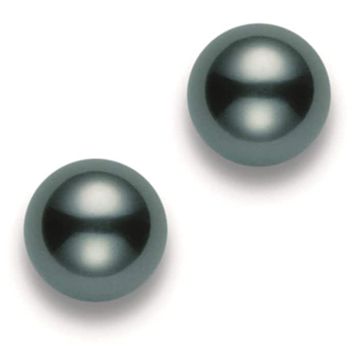 Mikimoto Core Classics Collection 8mm Black South Sea Pearl Studs Earrings
