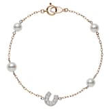 Mikimoto Pearl Chain Collection Akoya Pearl & 0.03cttw Diamond Bracelet