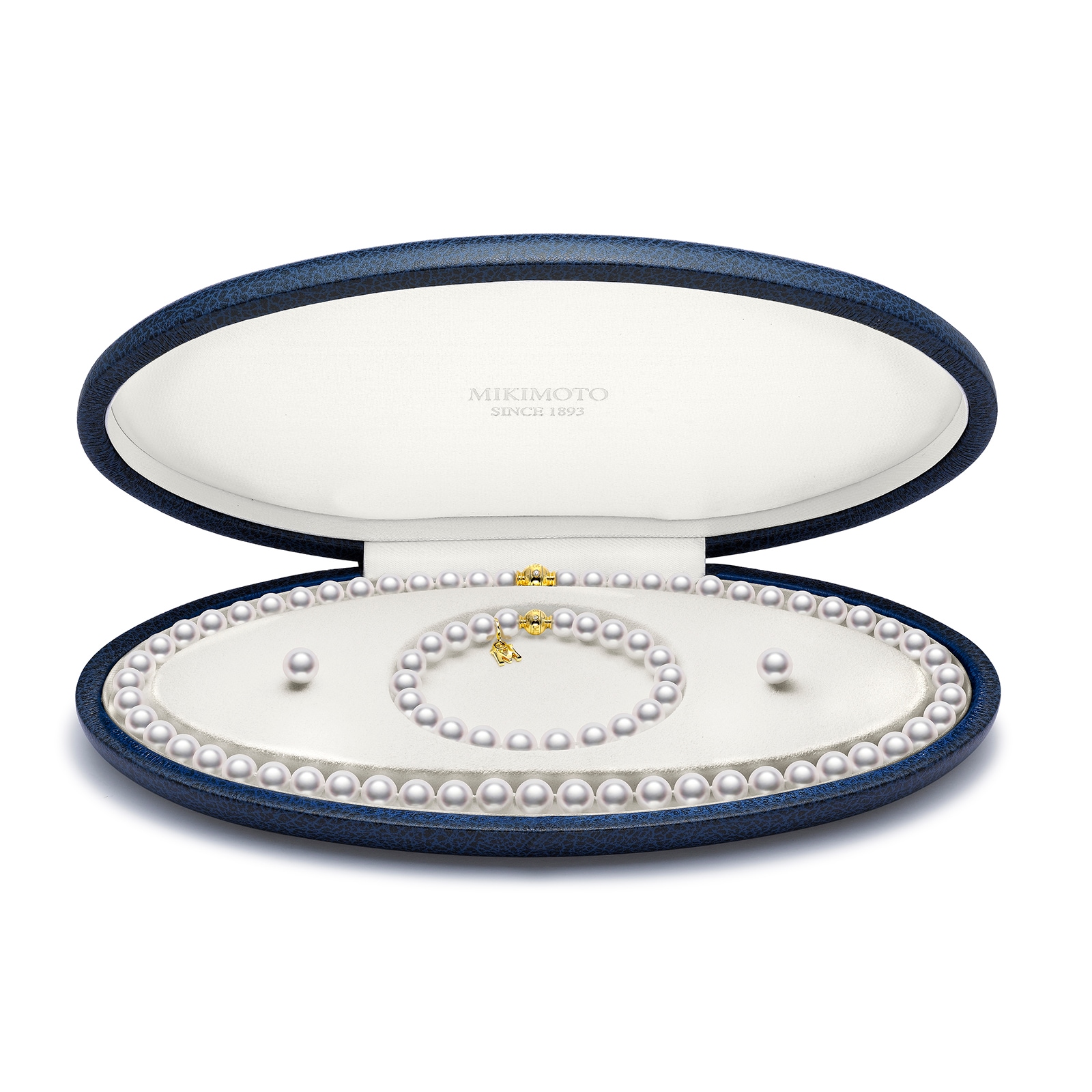 Mikimoto Special Edition Graduated 8mm Akoya Pearl Gift Set UZ