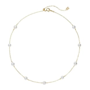 Mikimoto 18ct Yellow Gold 6-6.25mm Akoya Pearl Pendant
