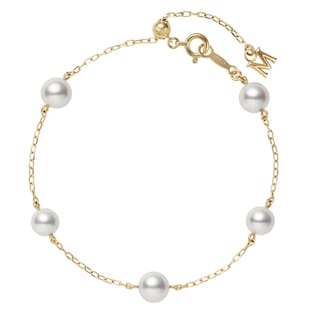 Mikimoto 18ct Yellow Gold Akoya Pearl Bracelet